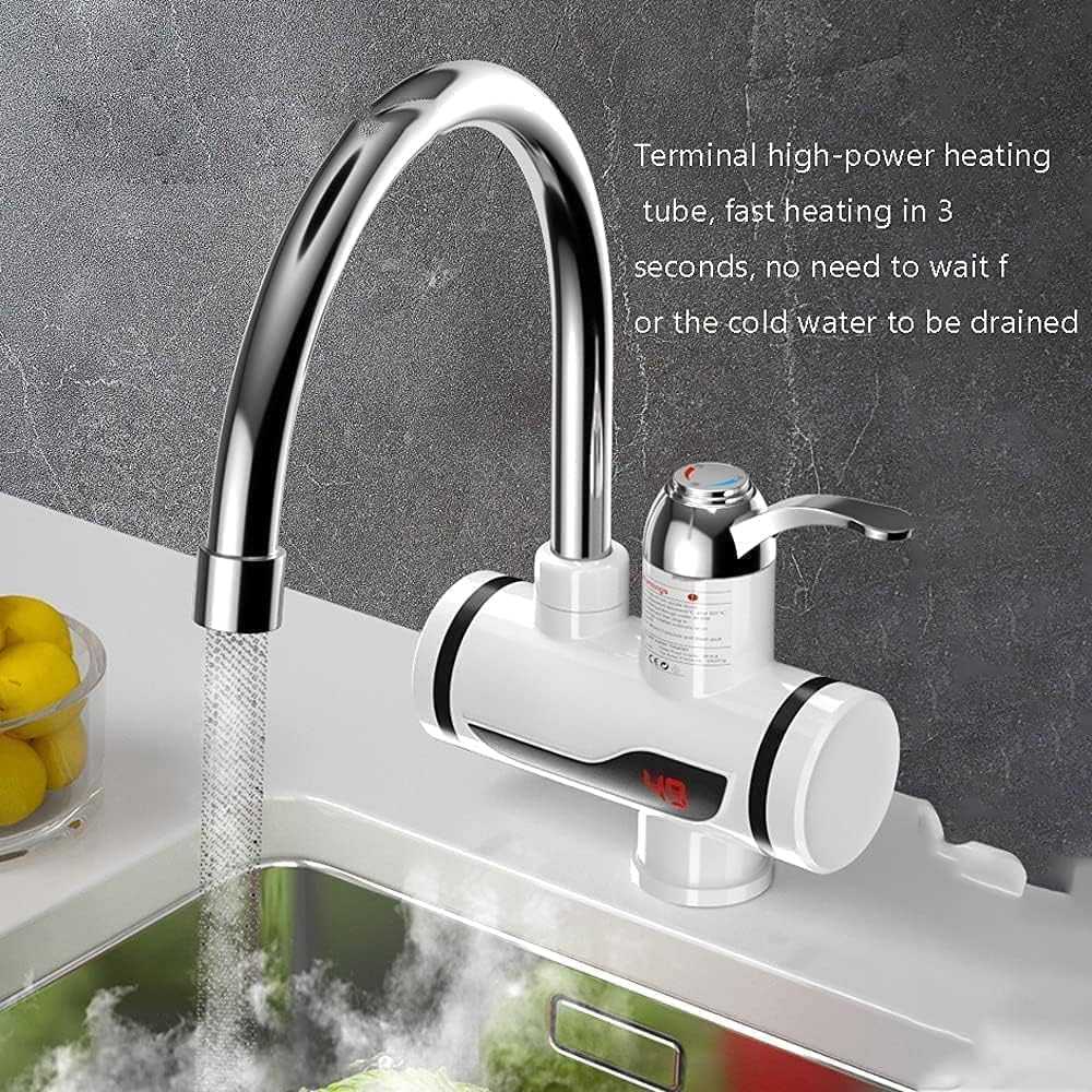 Instant Hot Water Tap Electric Geyser faucet use for Bathroom Kitchen & Basin
